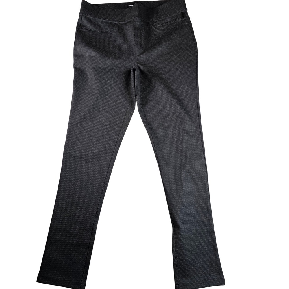 DKNY Jeans Women's Pants Size M Black‎ Stretch Slim Fit Casual Trousers